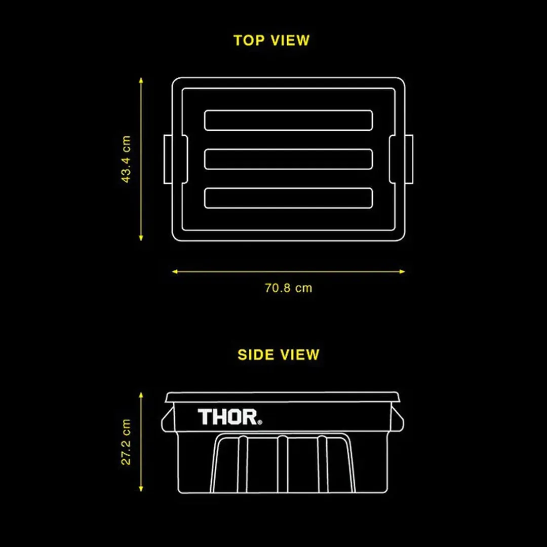 THOR Large Tote With Lid 53L