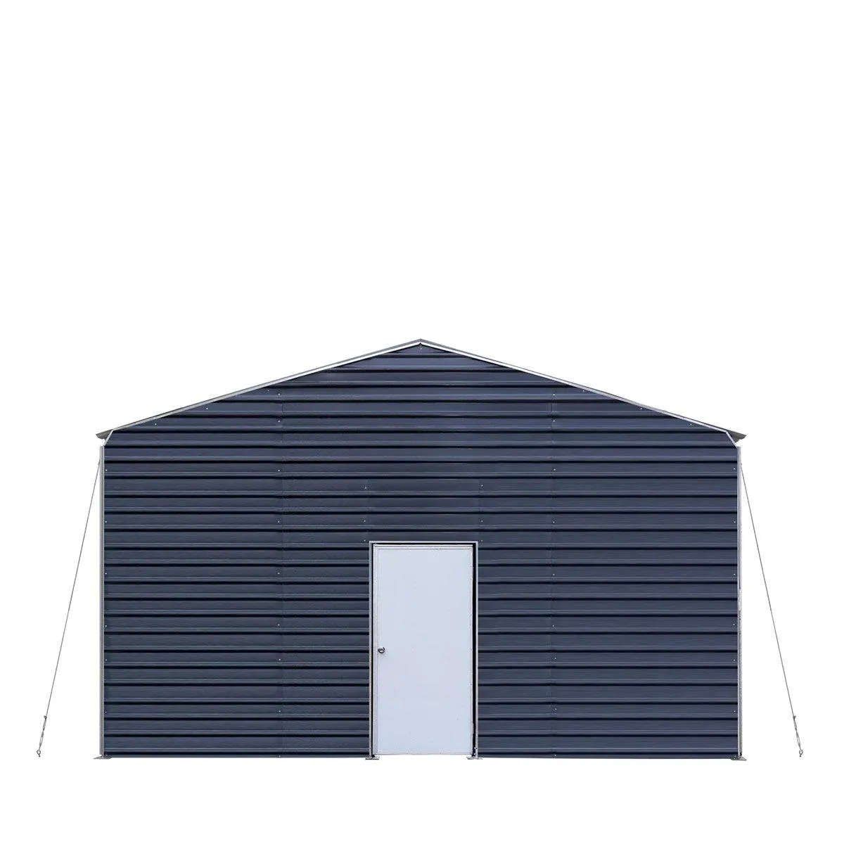 TMG Industrial Metal Shed Carport Add-On Package Kit For TMG-MSC2020F And TMG-MSC2030F , Front Wall w/Roll Up Doors & Back Wall, TMG-MSC20-RD12